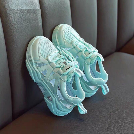 Girls' Sports Sandals Summer Hollow Children's Sports Shoes Boys' Sandals Big Children's Breathable Lightweight Comfortable