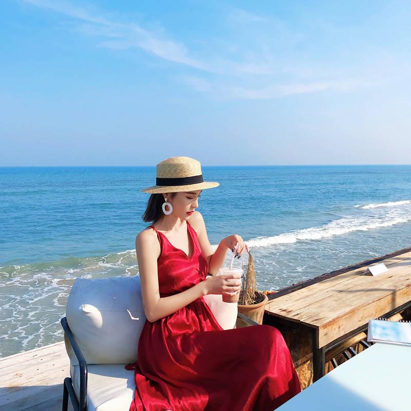 Summer Elegant Sexy Beach Long Dress Women 2020 Strap Ladies Halter Boho Dress Women Vestidos