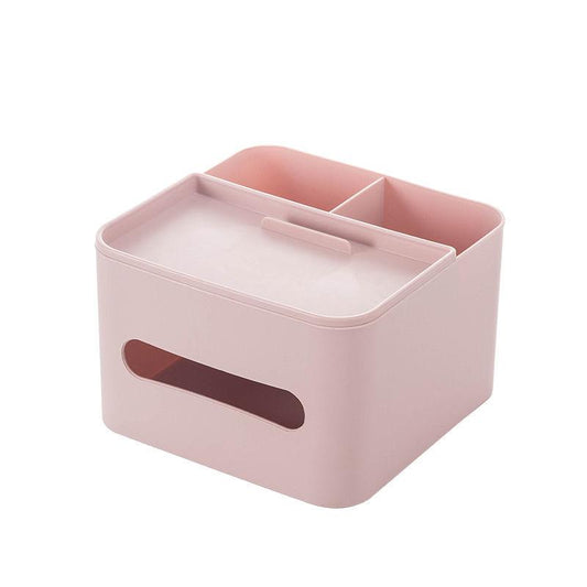 Storage Box with Mobile Phone Holder, Desk Top Organize Box, Living Room Coffee Table, Remote Control, Debris, Plastic Drawer Box, Storage Box