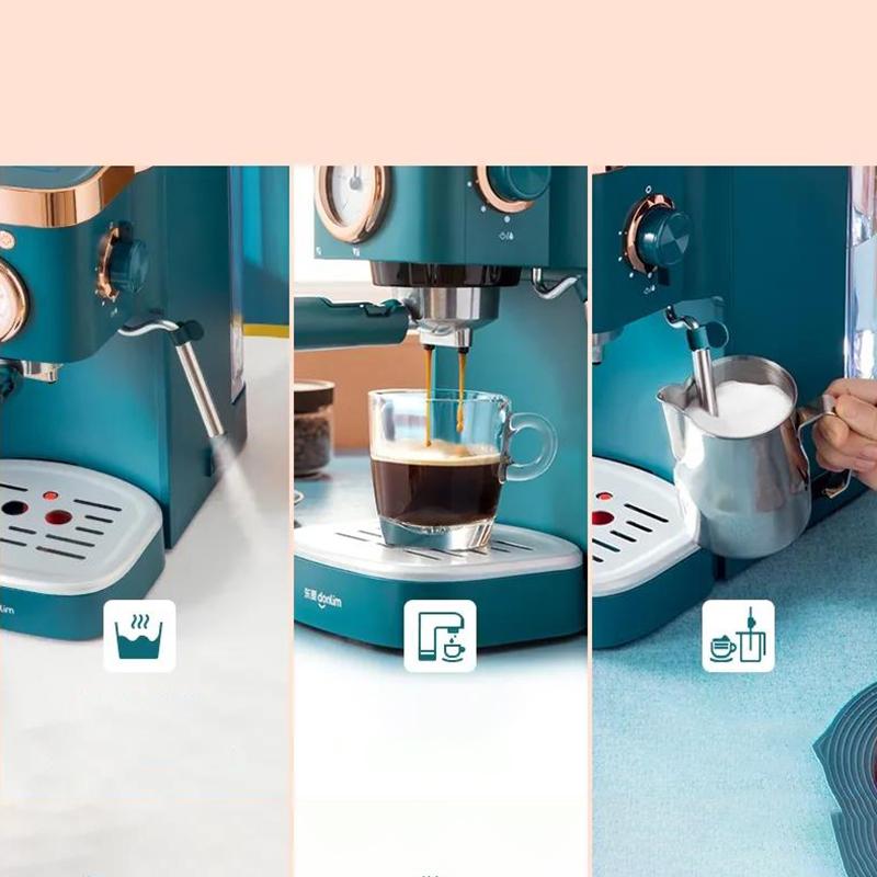 Donlim Espresso 20bar Coffee Machine Semi Automatic Cafe Powder Cappuccino Electric Coffee Maker DL-KF5400 220V