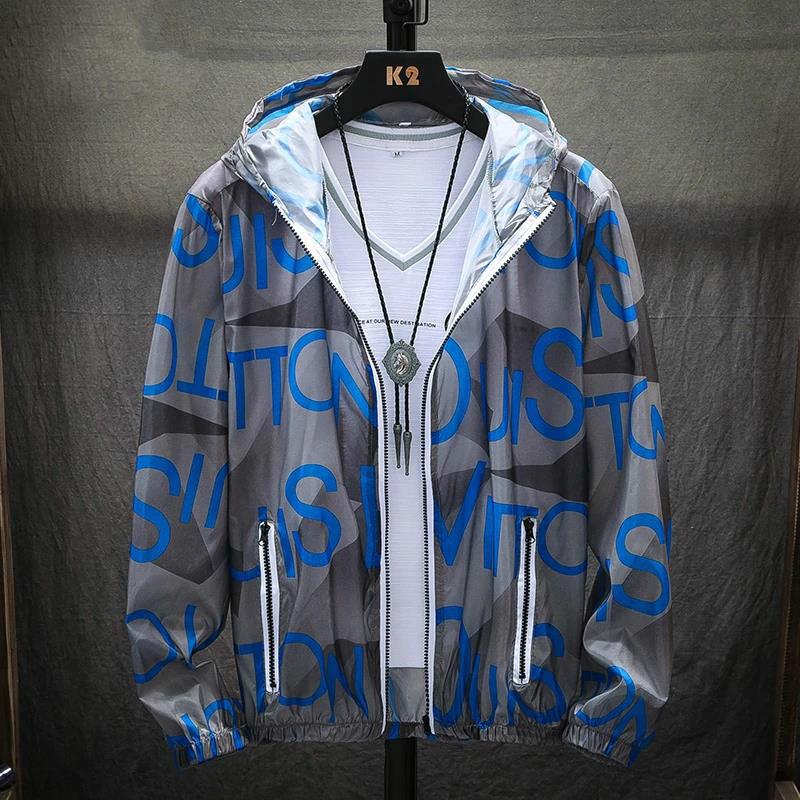 Spring and Summer Thin Sun Protection Clothing Men's Casual Jacket Young Student Trend Jacket Loose Gown Top