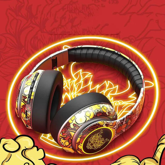 Guochaolong Wireless Bluetooth Headset Six Kinds of Sound Effects Music Games Calls Ultra-clear Sound Quality Personalized Mobile Phones Computers