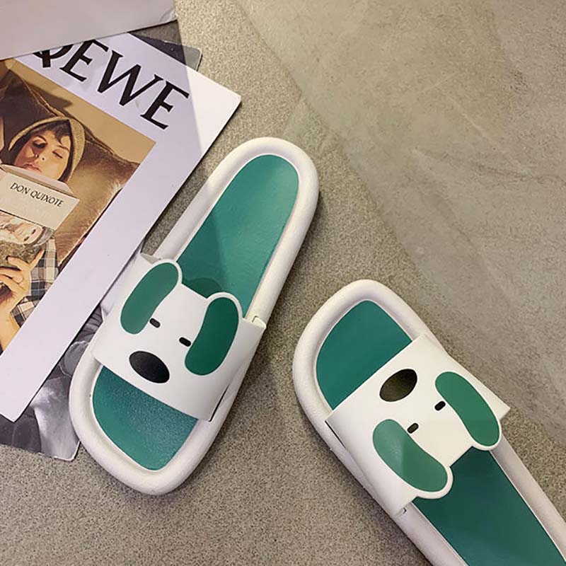 Couple Slippers Female Summer Home Indoor One-outer Home Non-slip Summer Cute Bath Sandals and Slippers Men