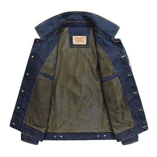 Mens Denim Jacket Autumn Fashion Men's Jeans Jackets Coats Winter Men Plush Thicken Warm Jacket