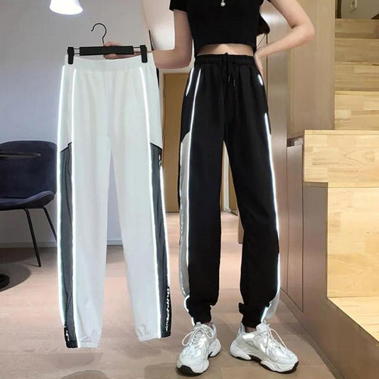 Girls Ice Silk Thin Pants Quick-drying Summer and Autumn Loose and Thin Wide-leg Pants All-match Casual Sports Pants
