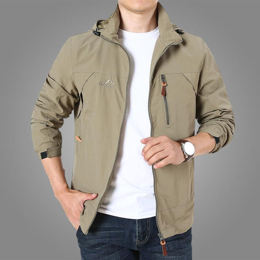 Men's Waterproof Military Jacket Spring Men Casual Windbreaker Jackets Mens Breathable Hooded Outdoor Thin Coats Clothes