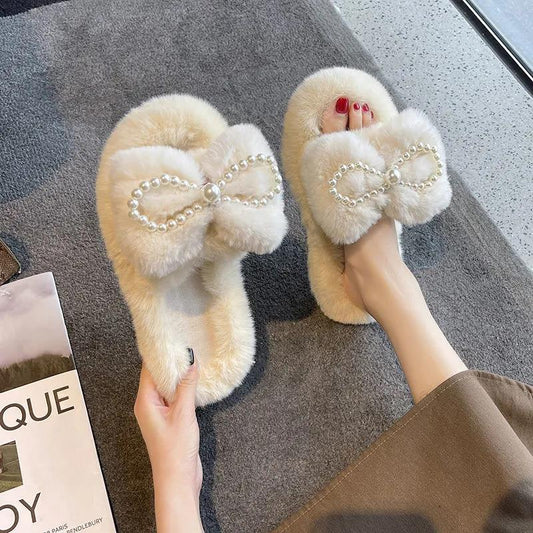 Fall/winter Trend Women's Cotton Slippers Warm and Durable Flat Shoes Fashion Casual