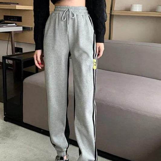Cotton Sports Pants Women's Spring and Summer Casual Loose Loose and Thin Elastic Tight Feet All-match Harlan Pants Tide