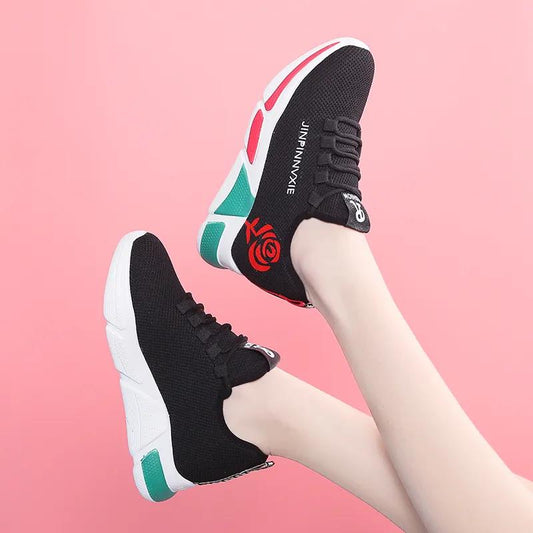 Women's Non-slip Casual Shoes Spring and Autumn Cloth Shoes Breathable Sports Running Shoes