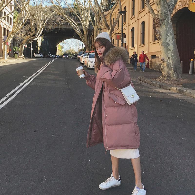 Women's Mid-length Over-the-knee Winter Padded Clothes Fashion Loose Students Thick Bread Clothes