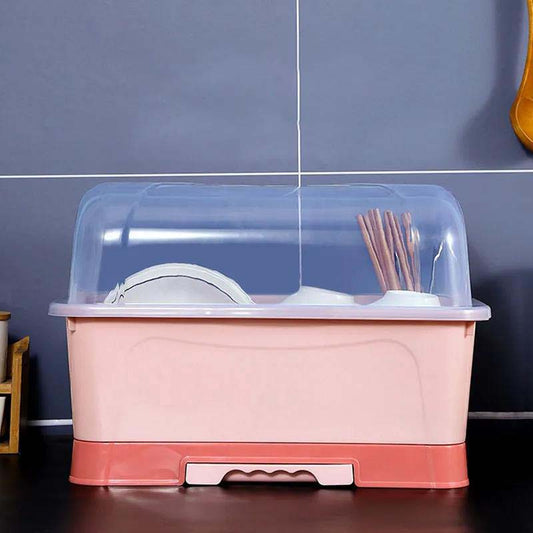 Cupboard Storage Tableware Cabinet Kitchen Shelf Cutlery Storage Box