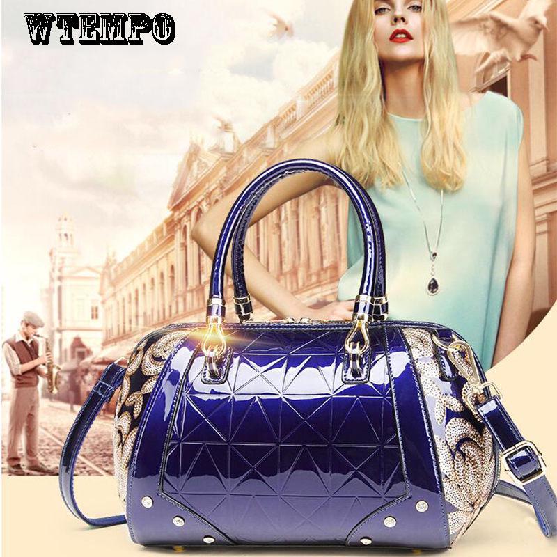 American Fashion Casual Leather Texture Handbags Shoulder Bag Messenger Bag