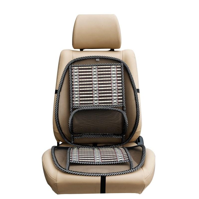 Practical Car Seat Massage Back Lumbar Support Mesh Ventilate Pad Breathable Seat Cover With Waist Cushion