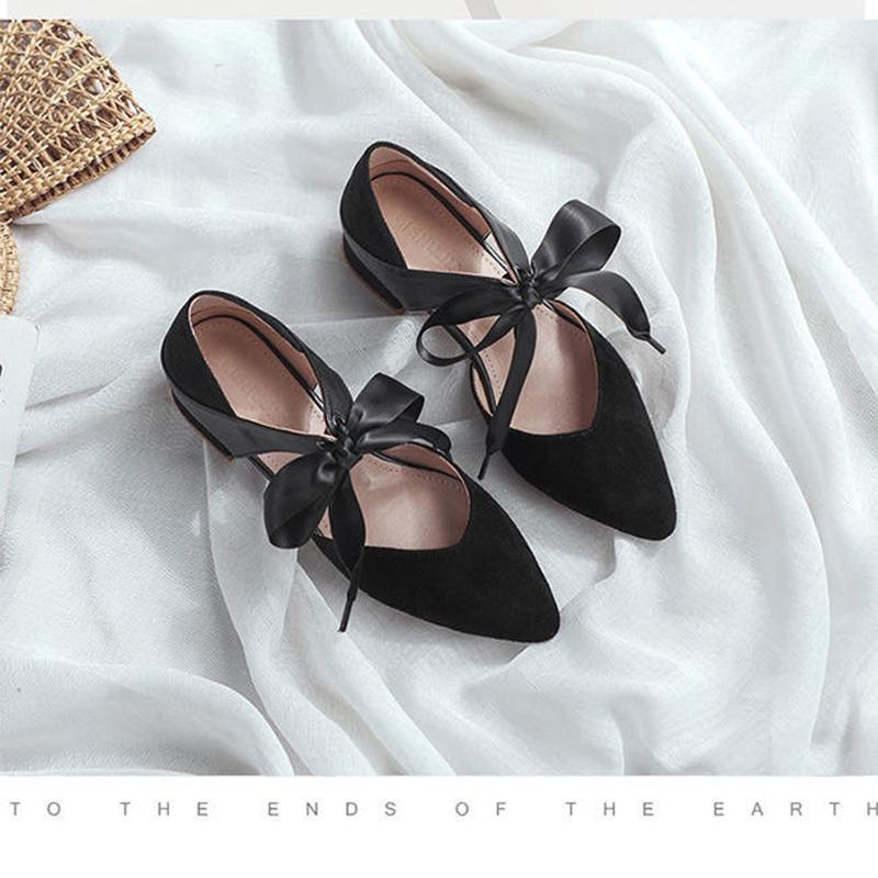 Sandals Female Summer Collocation All-match Baotou Thick with Mid-heel Student Pointed High Heels