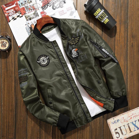 Spring and autumn coat trend casual wear air force baseball uniform pilot jacket men