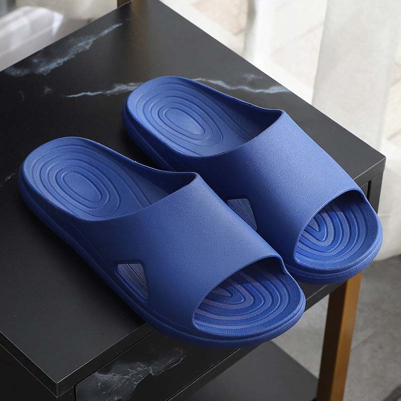 Slippers Male Summer Home Indoor Thick-soled Lovers Male Home Drag Bath Non-slip Bathroom Soft Bottom Home Sandals and Slippers