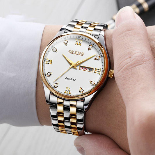 Men Waterproof Stainless Steel Fashion Sport Quartz Watch Clock Mens Watches Luxury Man Wristwatch