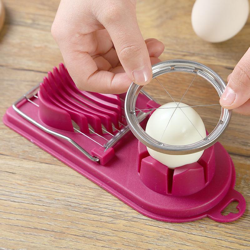 Multifunctional Preserved Eggs and Egg Slicer Cutting and Cutting Two-in-one Stainless Steel Kitchen Vegetable Cutting Artifact