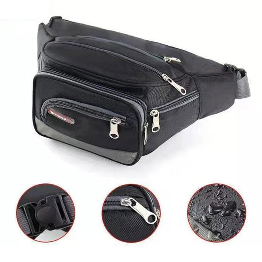 Leather Waist Bag Men's and Women's Messenger Multi-functional Waterproof Mountaineering Travel Outdoor Sports Small Bag