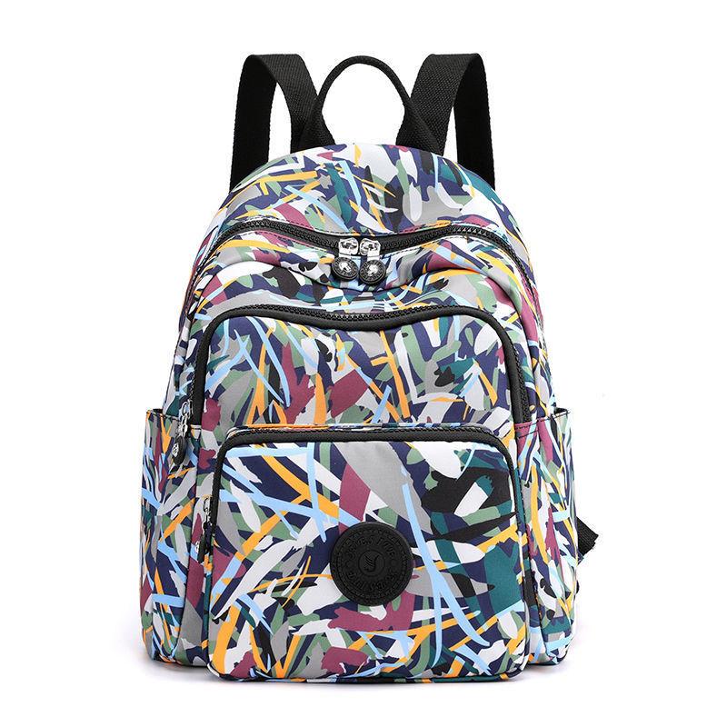 Nylon Oxford Cloth Backpack Female Korean Version of Wild Canvas Student School Bag Travel and Leisure Fashion Backpack Bag