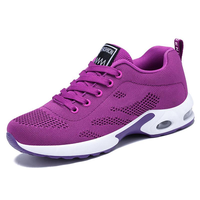 Shoes Women Korean Casual Shoes Cushion Running Shoes Breathable Soft Sole Sports Shoes Flat Shoes