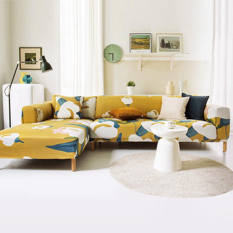 L Shaped Sofa Cover Slipcovers Elasticity Sofa Towel Armchair Cover Corner Sofa Protect Furniture