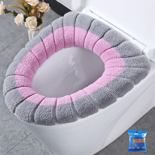 Universal Toilet Pad Thickened Warm Washable Toilet Seat Cushion Toilet Cover Toilet Cover Household Toilet Cushion