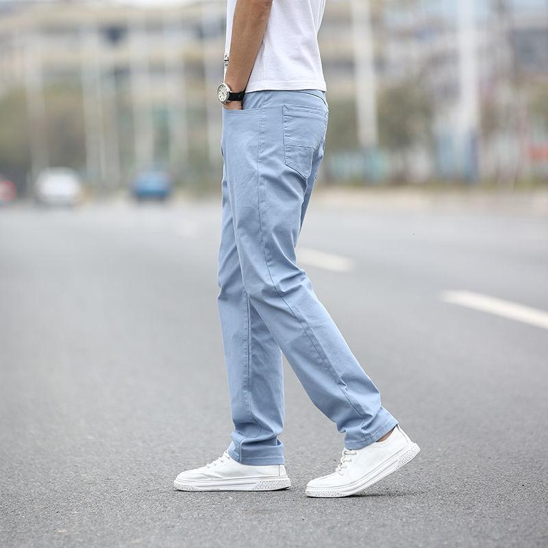 Autumn Cotton Casual Pants Men's Loose Stretch Youth Sports Pants Breathable Casual Men's Trousers