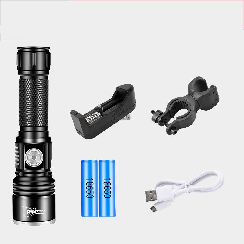 Rechargeable LED Flashlight Powerful Torch Super Waterproof Zoom Hunting Light Use 18650 Battey