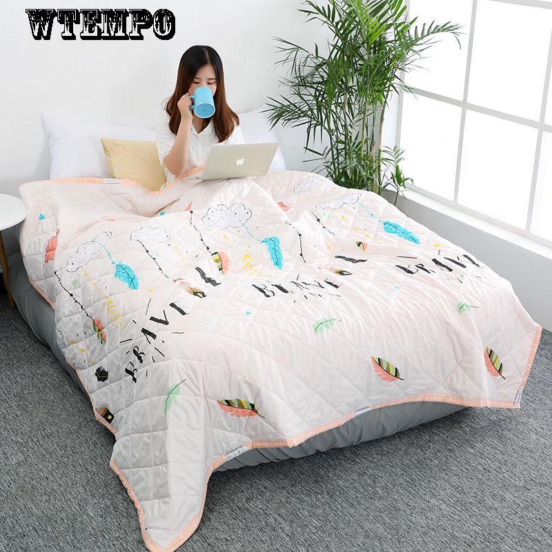 WTEMPO Comfortable Cool By Air Conditioning Can Be Machine Washable Ball Children's Thin Quilt