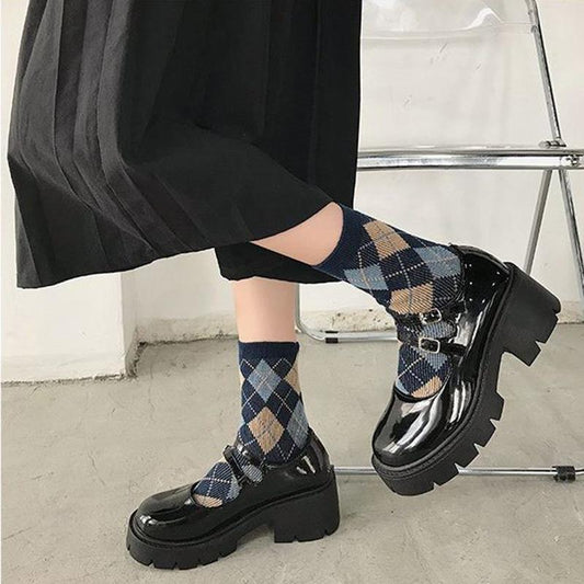 Shoes Lolita Shoes Women Mary Jane Shoes Women Vintage Girls High Heel Platform Shoes College Student Big Size 40