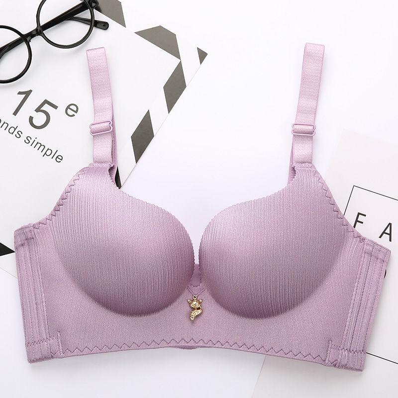 Beauty Back Bra Women Gathered Sexy Lingerie Bras front Buckle Cup Gathered Bra Plus Size Bralet