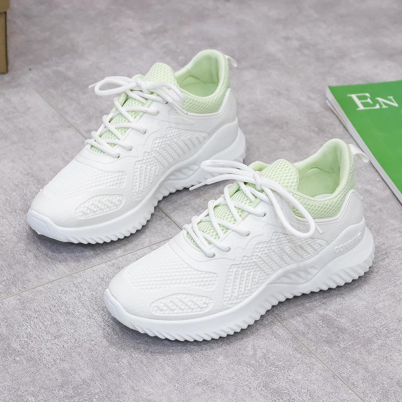 Korean Version of The Thick-soled Increased Women's White Shoes Super Fire Sports Shoes Casual Running Shoes