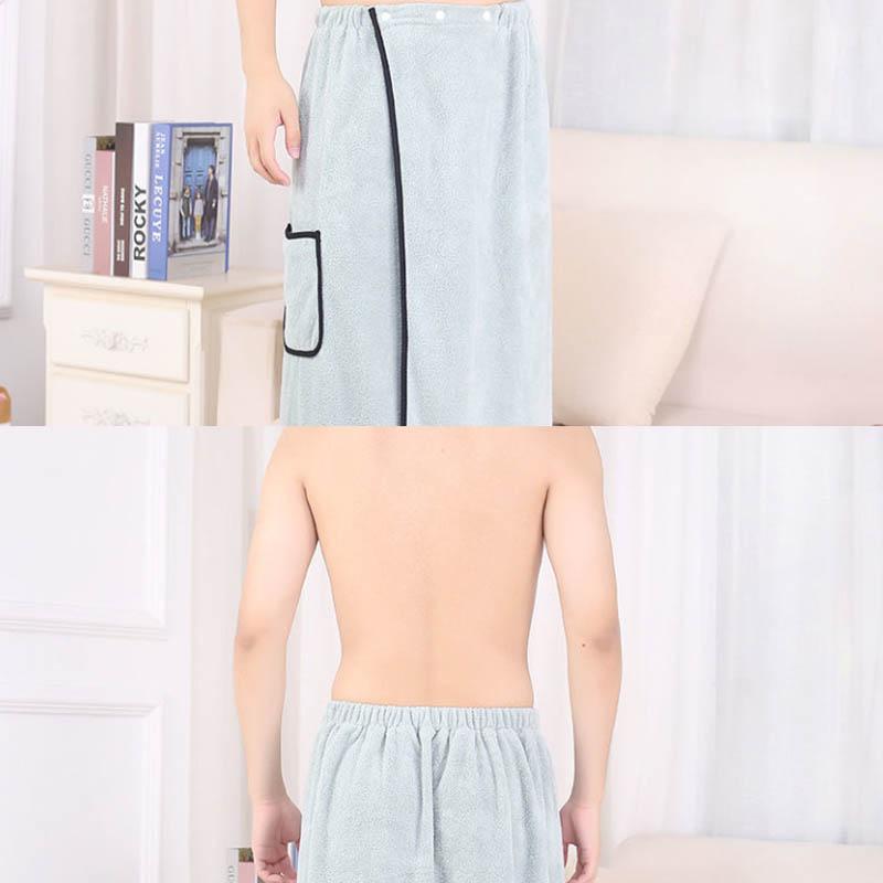 Quick-drying Non-linting Men's Home Large Bath Towel with Elastic and Thicker General-purpose Than Pure Cotton Absorbent Adult Household Wrap Towel
