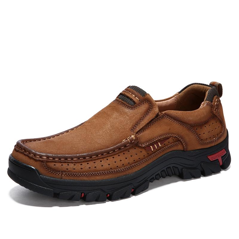 Outdoor Shoes Youth Shoes Leather Shoes Casual Men's Shoes Fashion Non-slip Walking Shoes 38-48