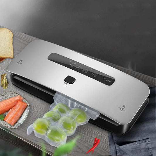 60Pcs Bags for Free Food Vacuum Sealer Automatic Commercial Household Food Vacuum Sealer Packaging Machine