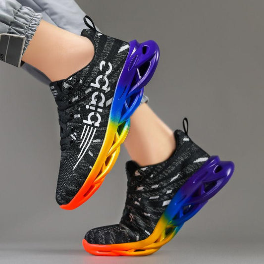 Men's Shoes Spring Breathable Mesh Surface Running Leisure All-match Mesh Surface Non-slip Deodorant Sports Shoes