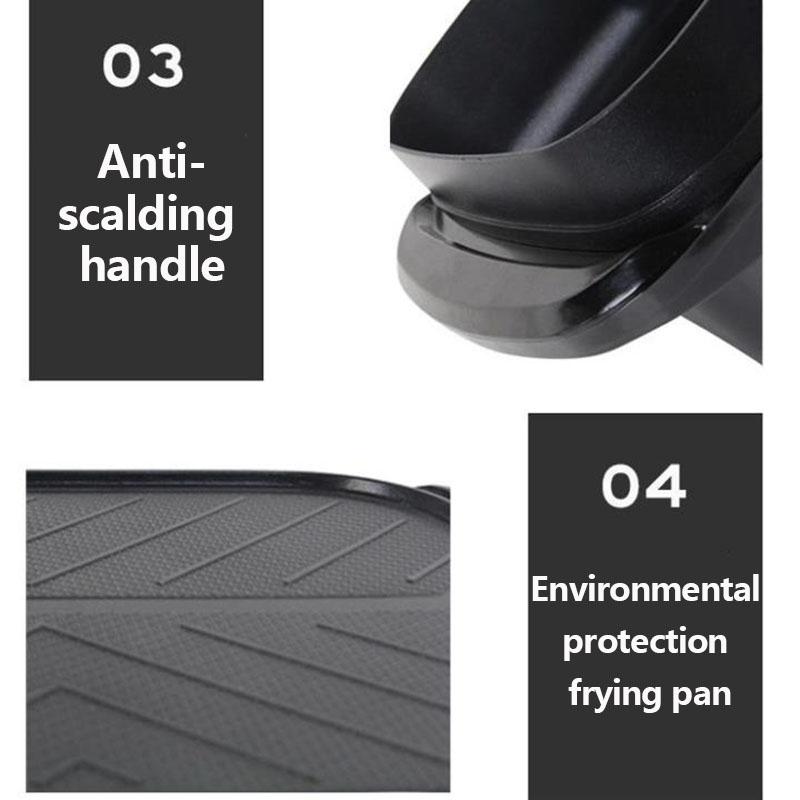 1800W Barbecue Heat Pot Machine Multi-purpose BBC Rack Fried Steak Pan Smokeless Nonstick Grill Pan for Family