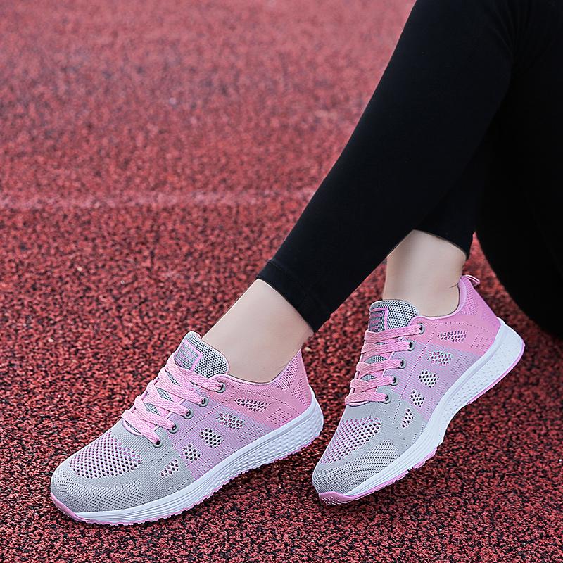2020 Mesh Light Sneakers Women Shoes Knited Spring Summer Breathable Running Shoes for Women