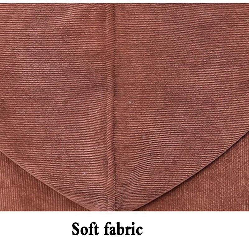 Corduroy Plus Velvet Padded Short Coat Women's Autumn and Winter Mothers Wear Loose Warm Lamb Wool Coat