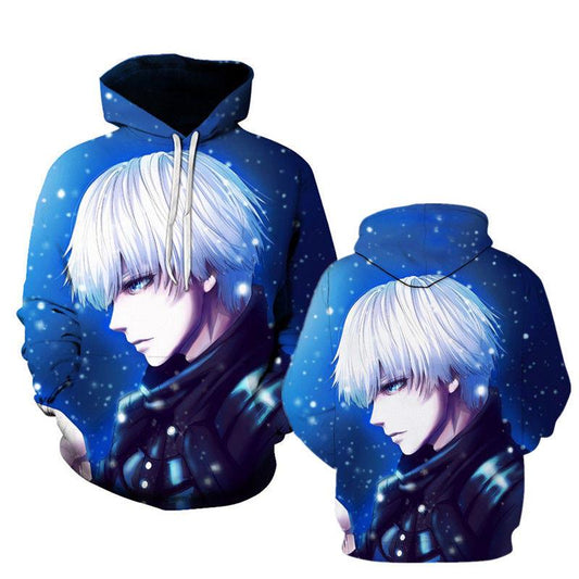 Men Hoodies 3D Tokyo Ghoul Hoodies Pullovers Men/Women's Leisure Hat Sportswear Men's