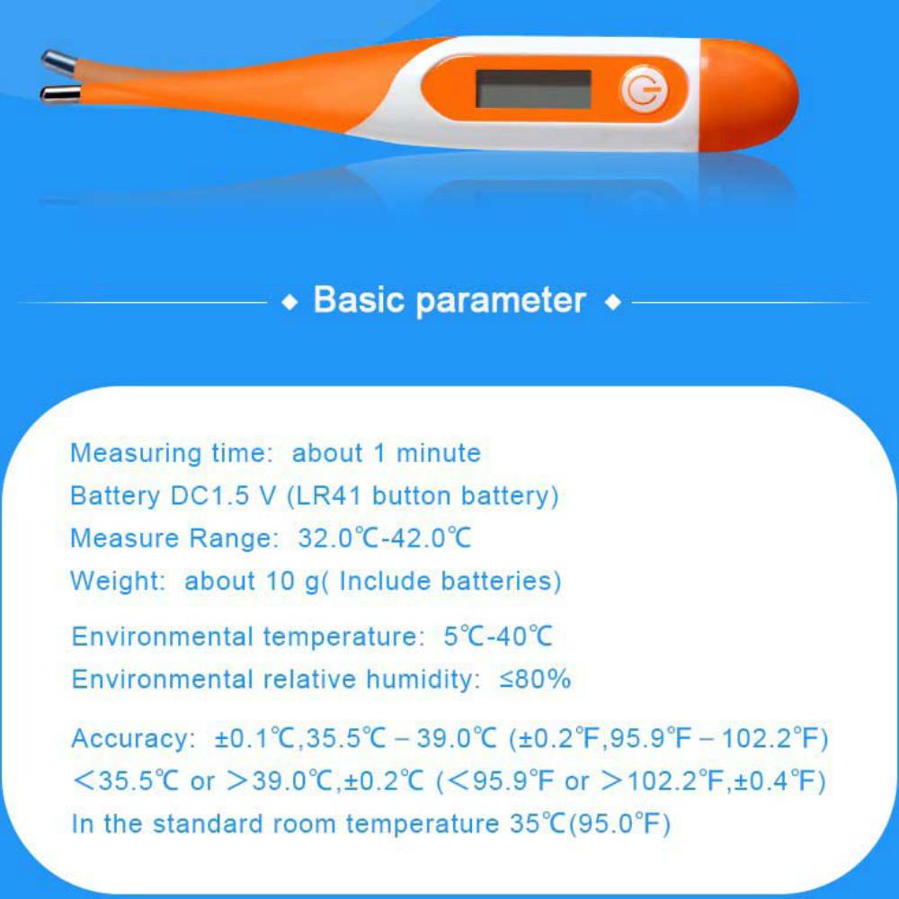 Soft Head Electronic LCD Thermometer Digital Baby Adult Body Fever Temperature Measuring Tools