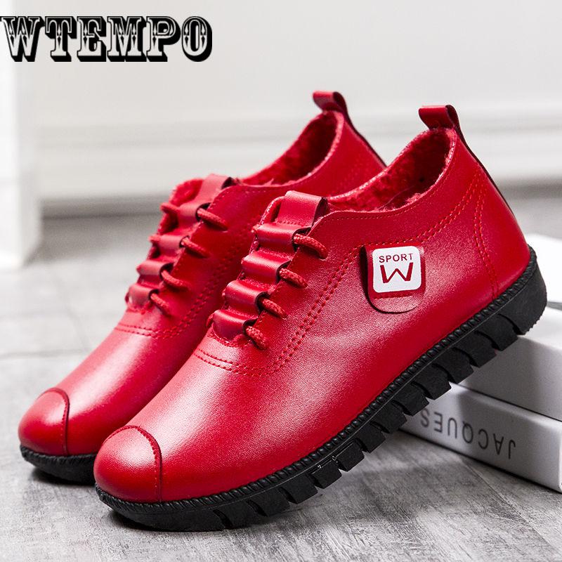 Women Flats Pu Leather Shoes Female Slip on Loafers Anti Slip Moccasins Casual
