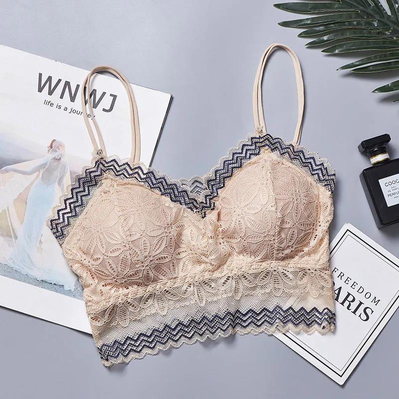 Thin Fashion Sexy Skin-friendly Lace Beauty Back Tube Top Anti-glare Bottoming Camisole Wrap Chest Women's Underwear Bra