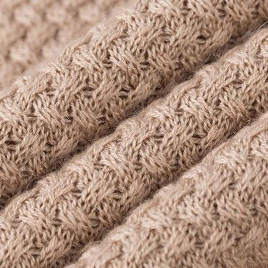 Knitwear Women's Thin Nine-point Sleeve Hollow Top Spring and Autumn Wear Loose Pullover Sweater Bottoming Shirt