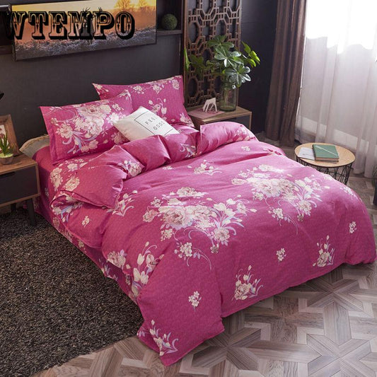 Cotton Pastoral Fashion Bedding Bed Linen Bed Sheet Duvet Cover Pillowcase 4pcs Bedding Sets