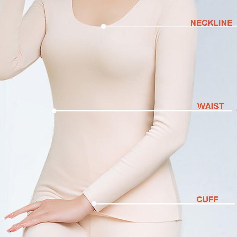 Ladies Thermal Underwear Thicken No Trace Heating Base Tight-fitting Winter Underwear Autumn Clothes Longkin Suit