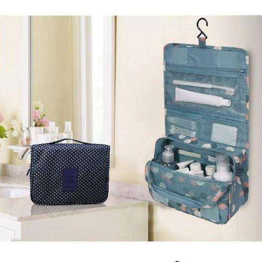 Foldable makeup bags Cosmetic bag Zippered case portable Hanging Toiletry Organizer for Women Girls