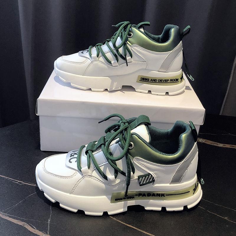 Fall Fashion Casual Daddy Shoes School Girl Sneakers Korean Version of All-match Color-blocking Running Shoes