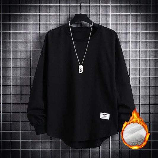 Autumn and Winter Cardigan Coat Loose Fleece Cardigan Sweater Male Student Hooded All-match Casual Wear Trend